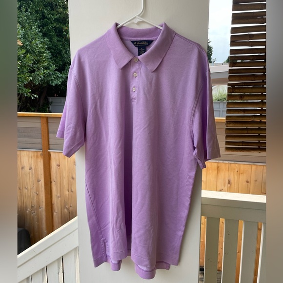 Men’s Brooks Brothers Authentic Lilac Polo-Shirt, XL, 100% Cotton, Super Soft - Picture 9 of 17